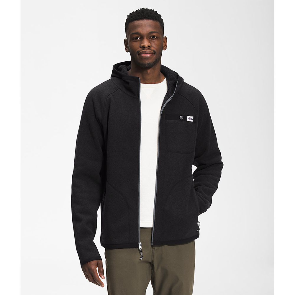 The North Face Hooded Jacket Mens Australia - The North Face Gordon Lyons Black (SYN-184609)